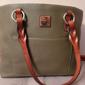 Dooney and Bourke Olive Pebble Grain Tammy Tote